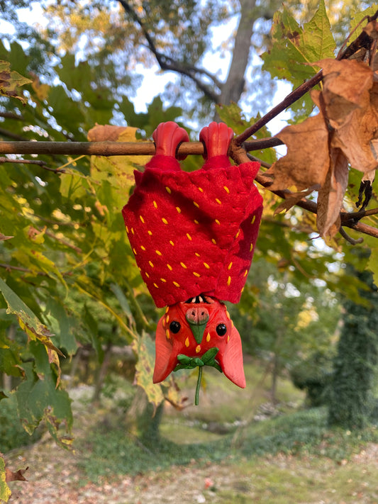 LARGE HANGING STRAWBERRY BAT