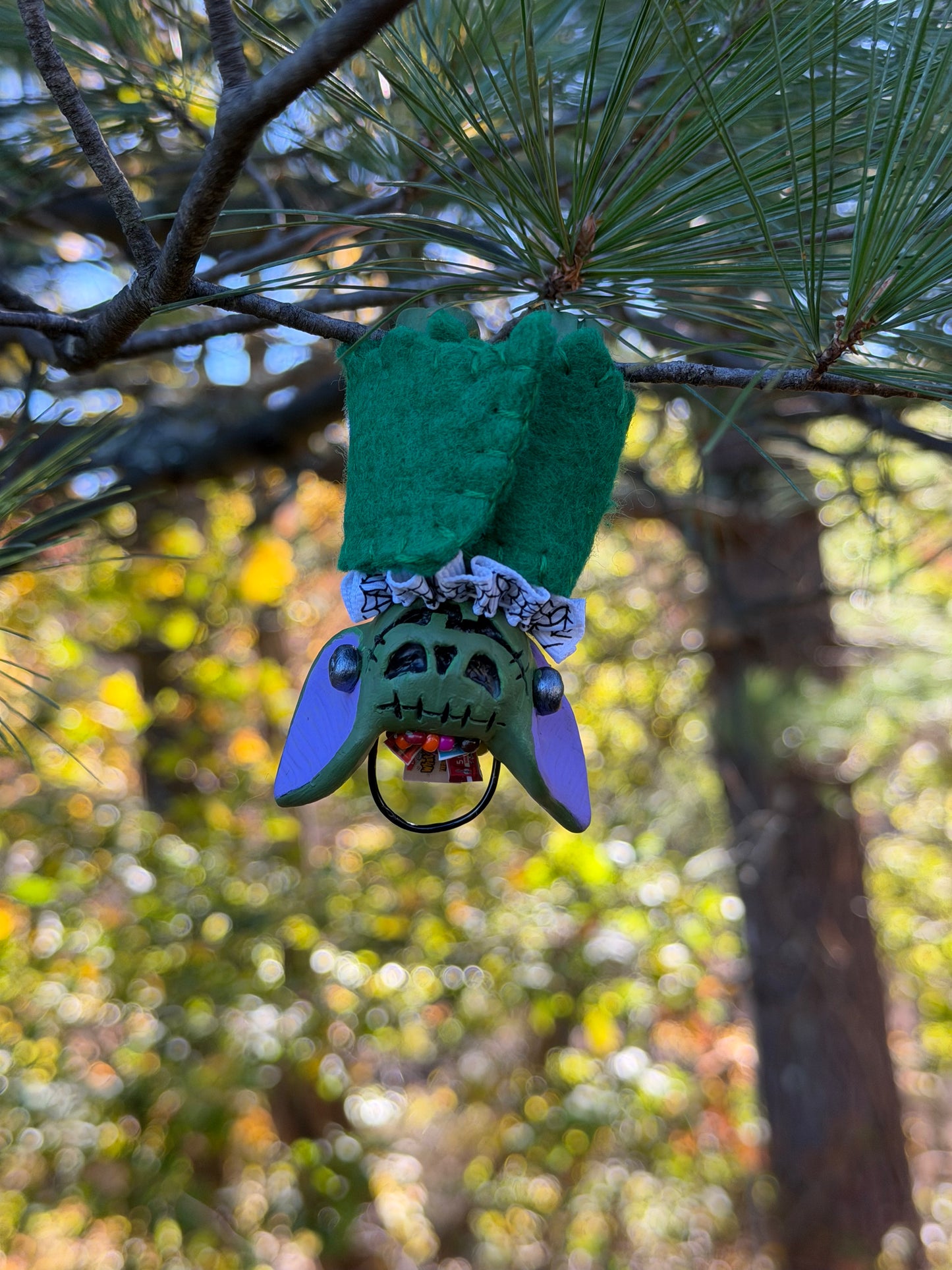 CANDY BUCKET HANGING BAT (frankenstein)