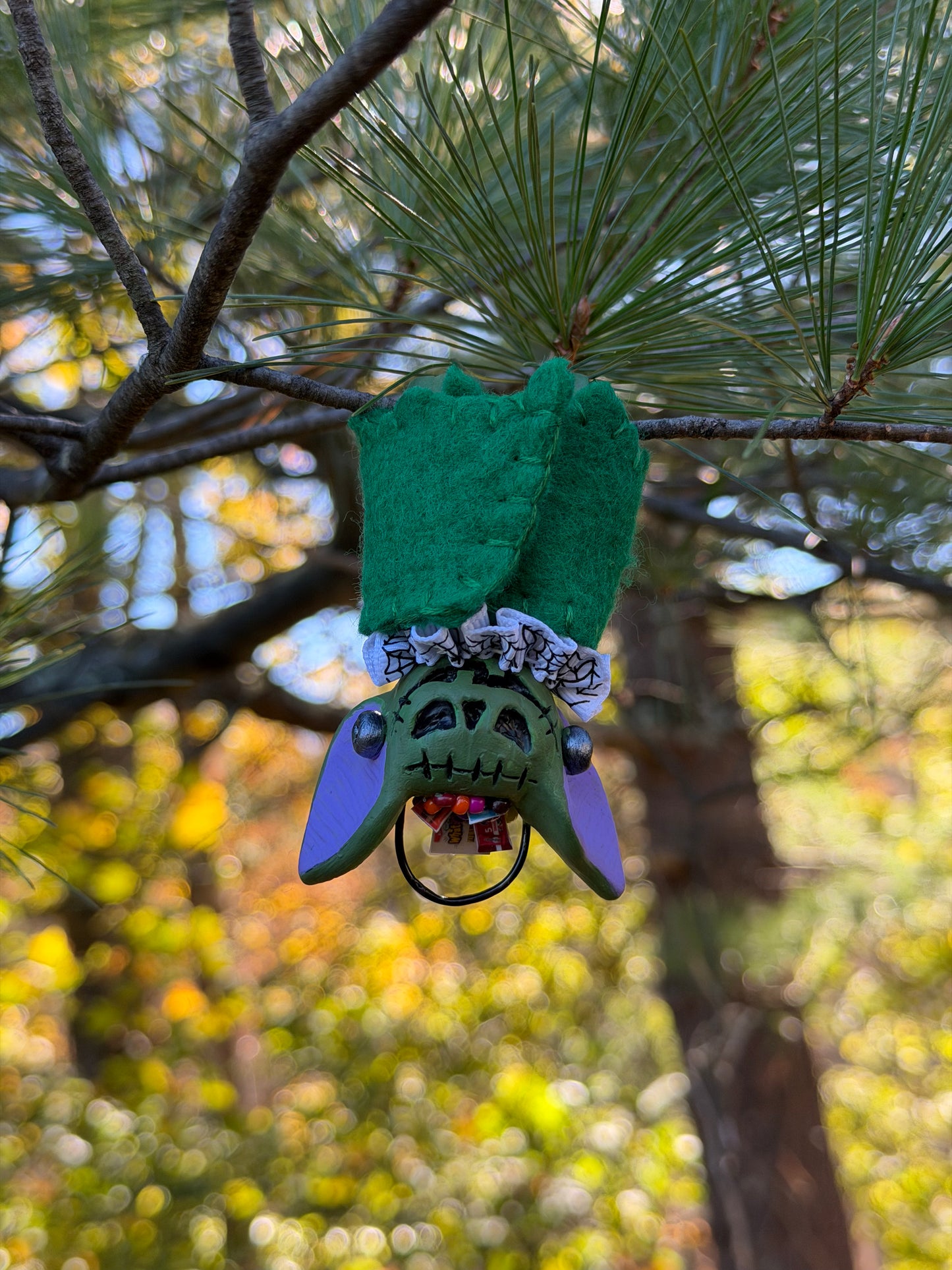 CANDY BUCKET HANGING BAT (frankenstein)