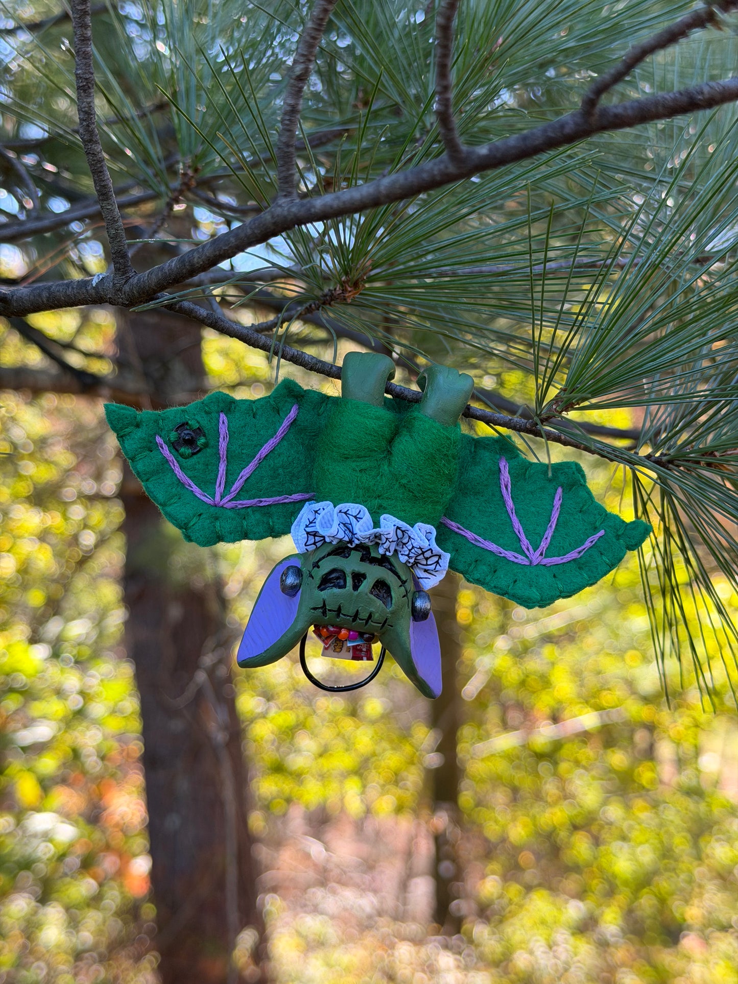CANDY BUCKET HANGING BAT (frankenstein)