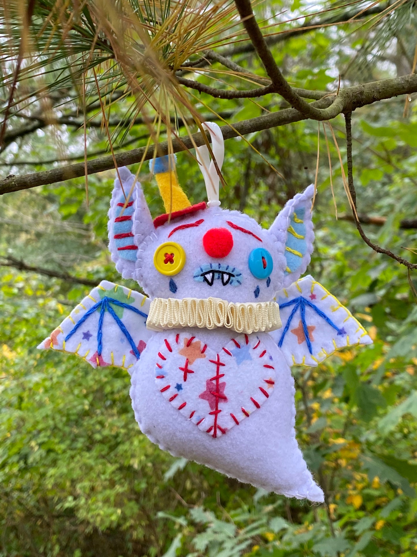 GHOST CLOWN BAT BAG CLIP