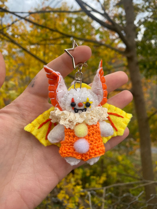 BAT POCKET CLOWN CLIP (white)