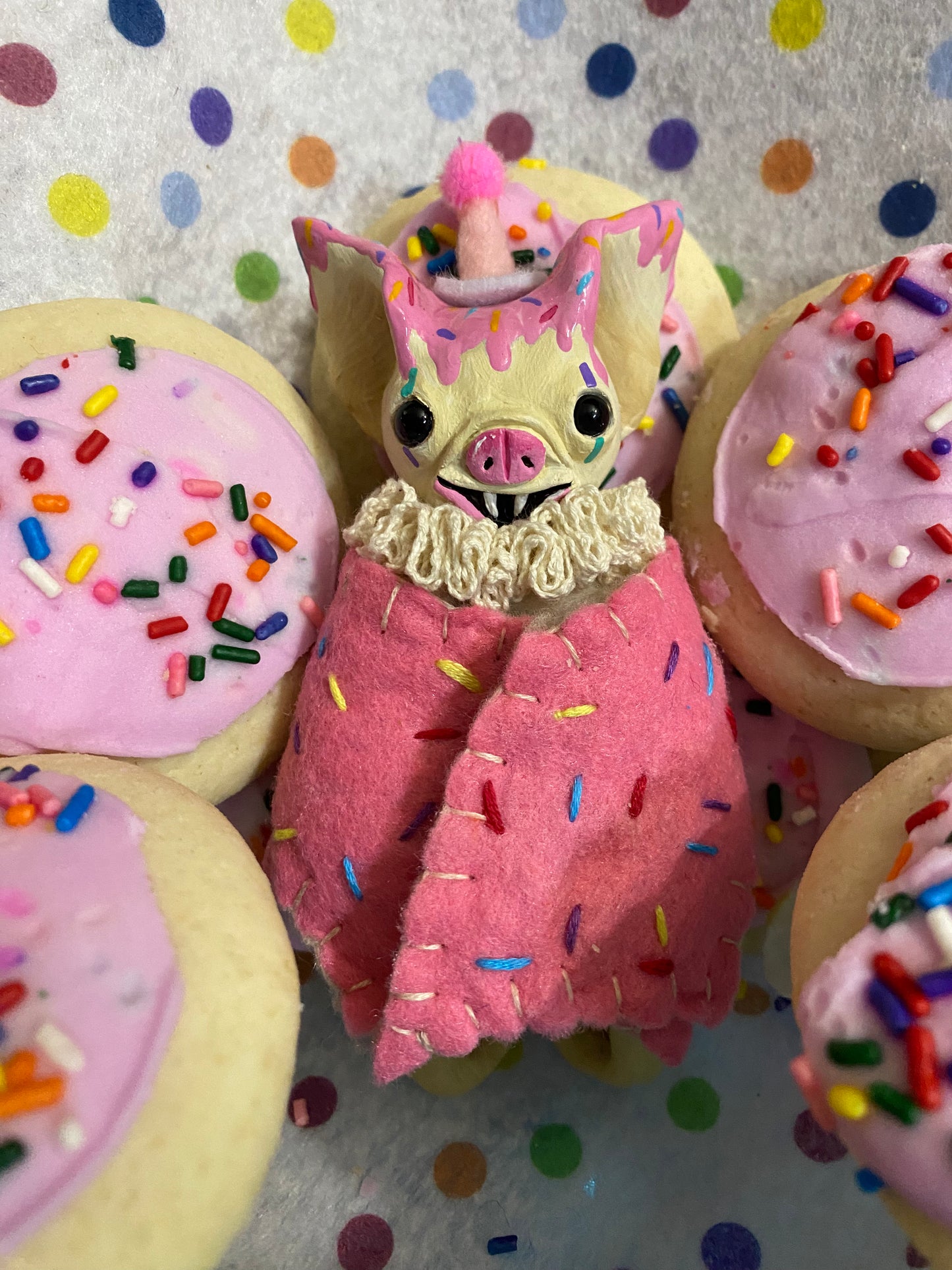 LARGE HANGING BAT-SUGAR COOKIE