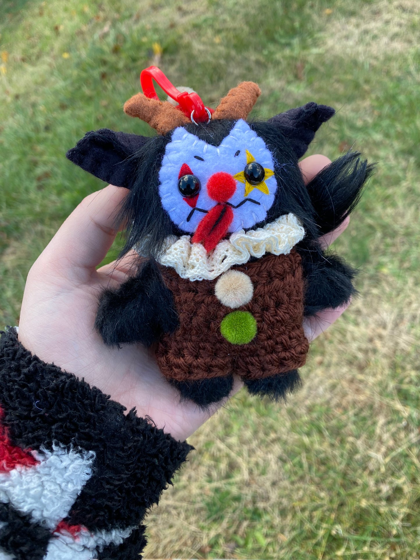 KRAMPUS CLOWN bag clip