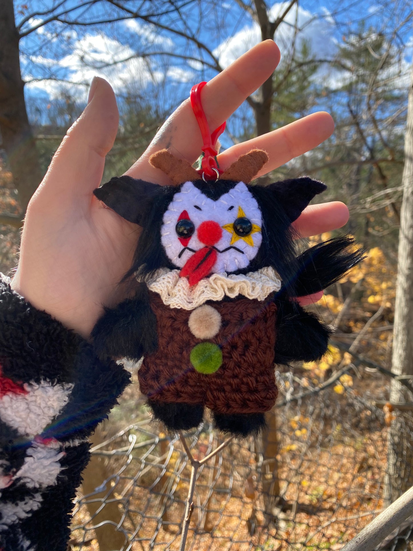 KRAMPUS CLOWN bag clip