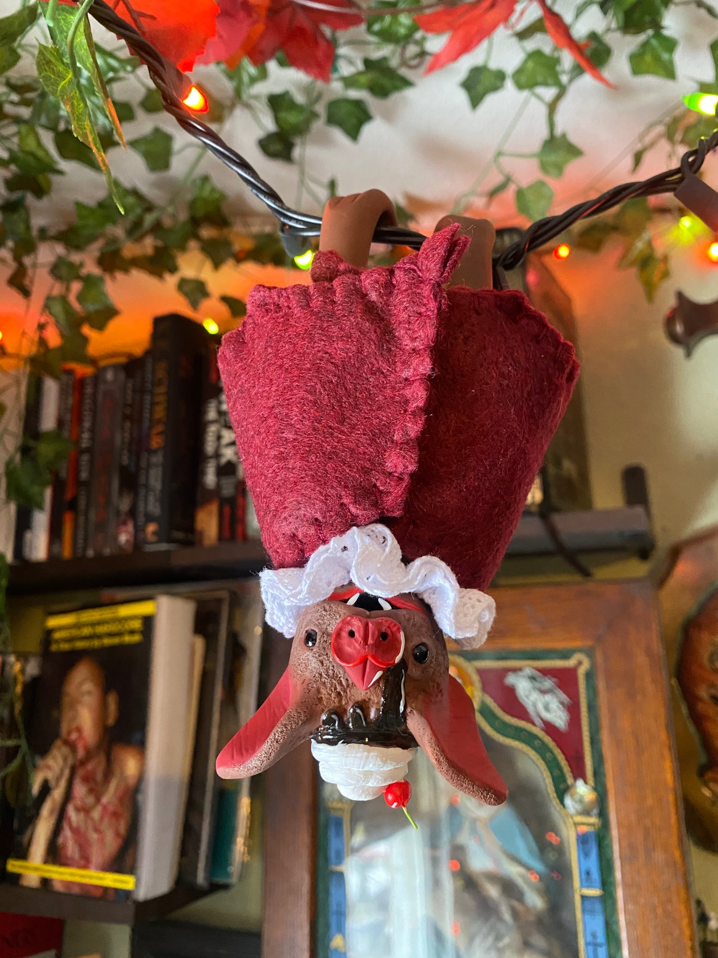 LARGE HANGING BAT (chocolate cherry brownie)