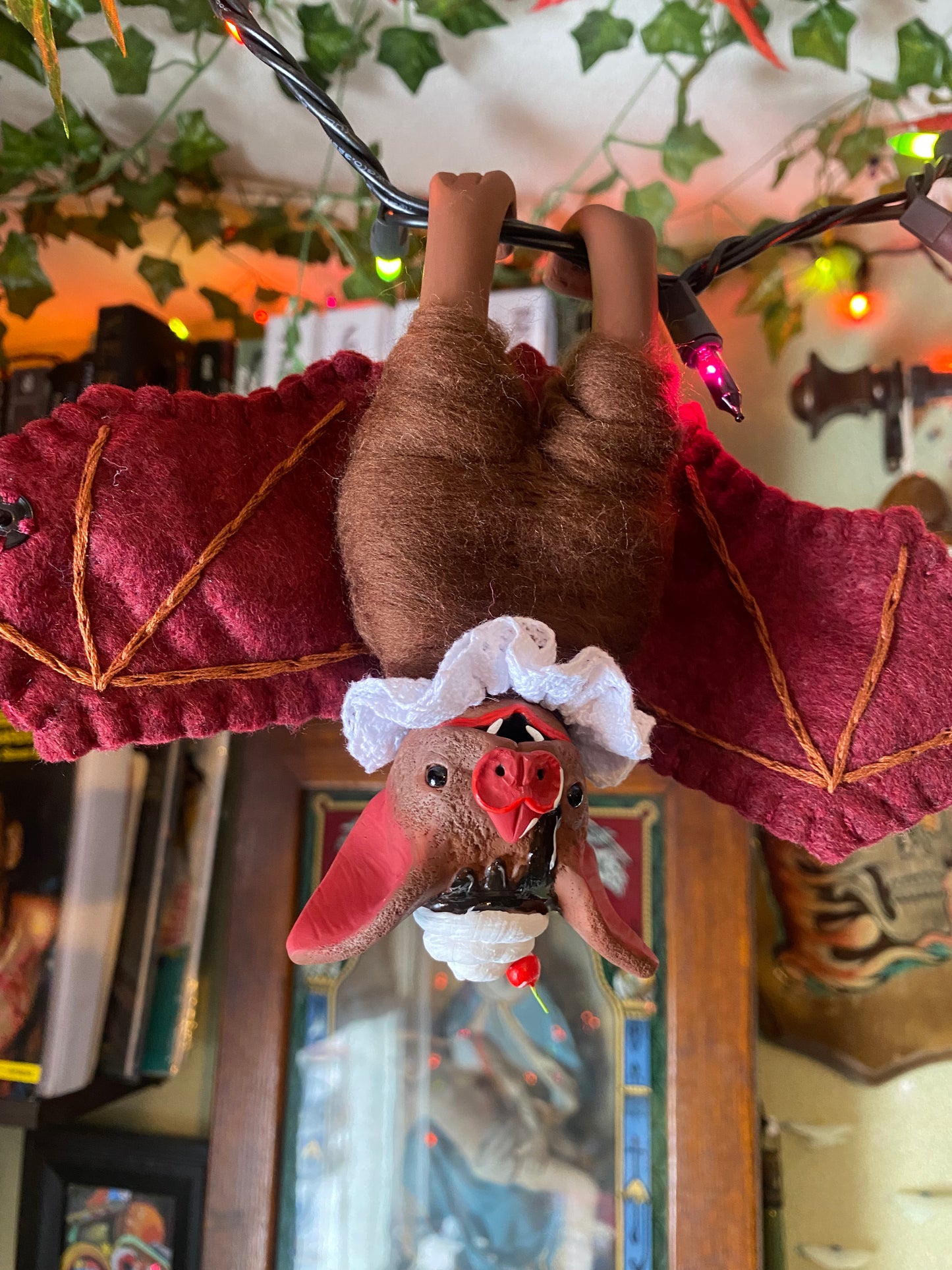 LARGE HANGING BAT (chocolate cherry brownie)
