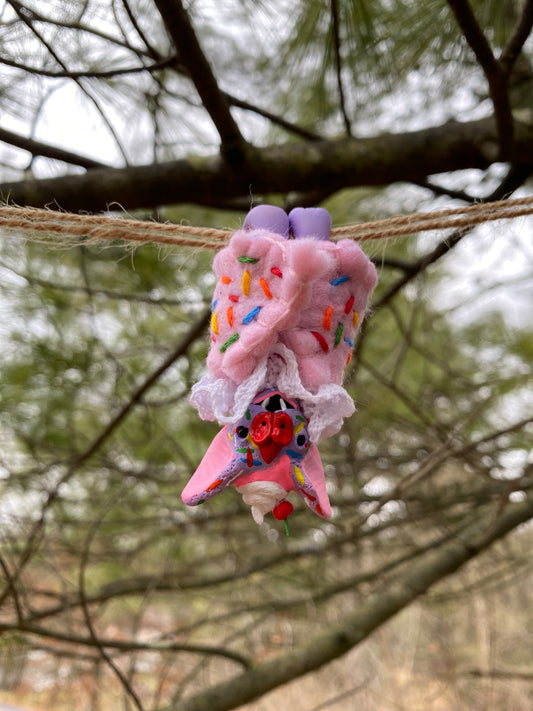 MINI HANGING BAT (lavender funfetti)