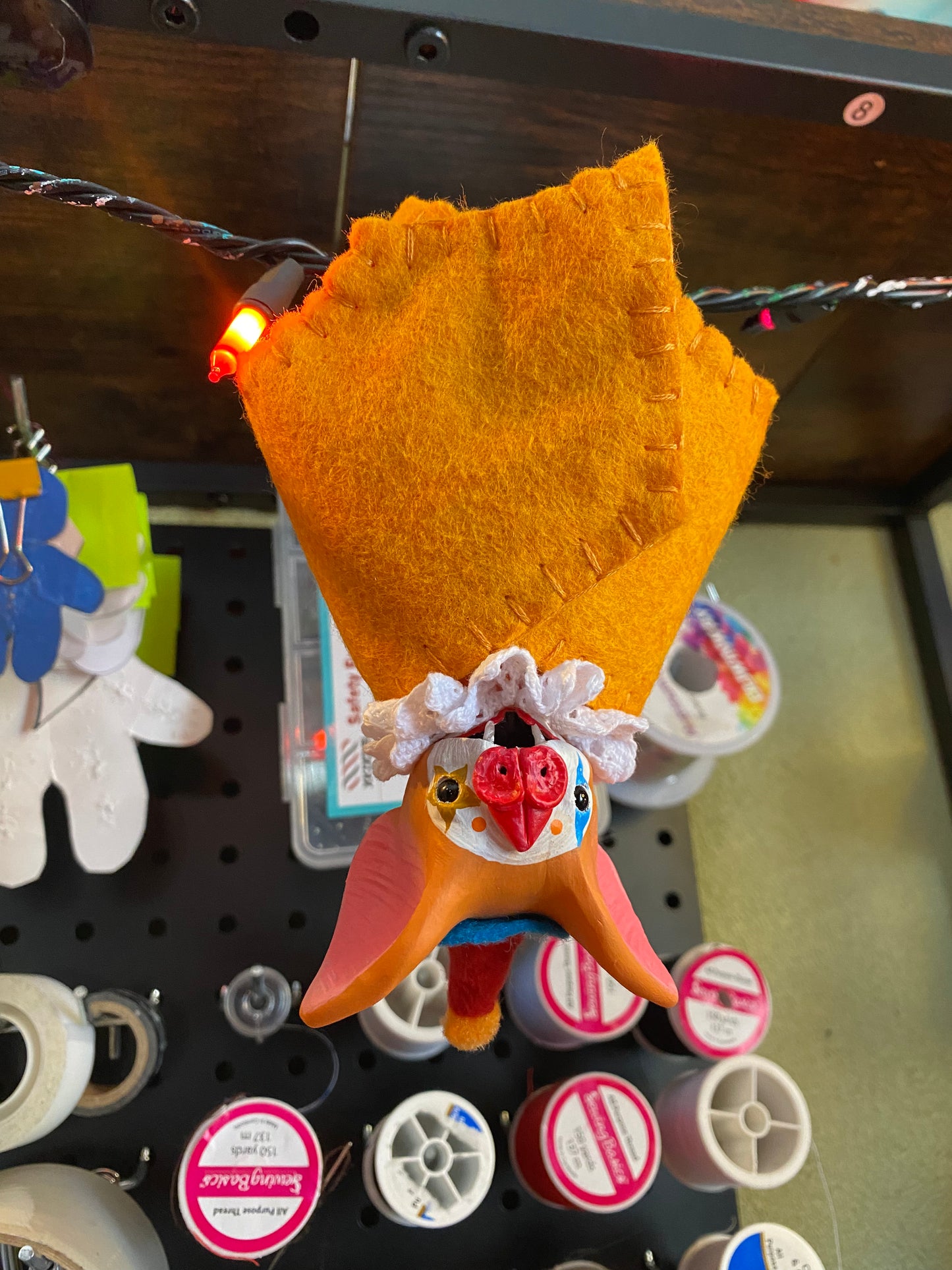 LARGE HANGING BAT (orange)