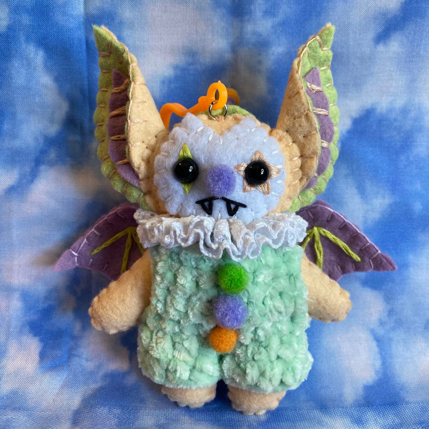 BAT BAG CLIP (pastel orange)