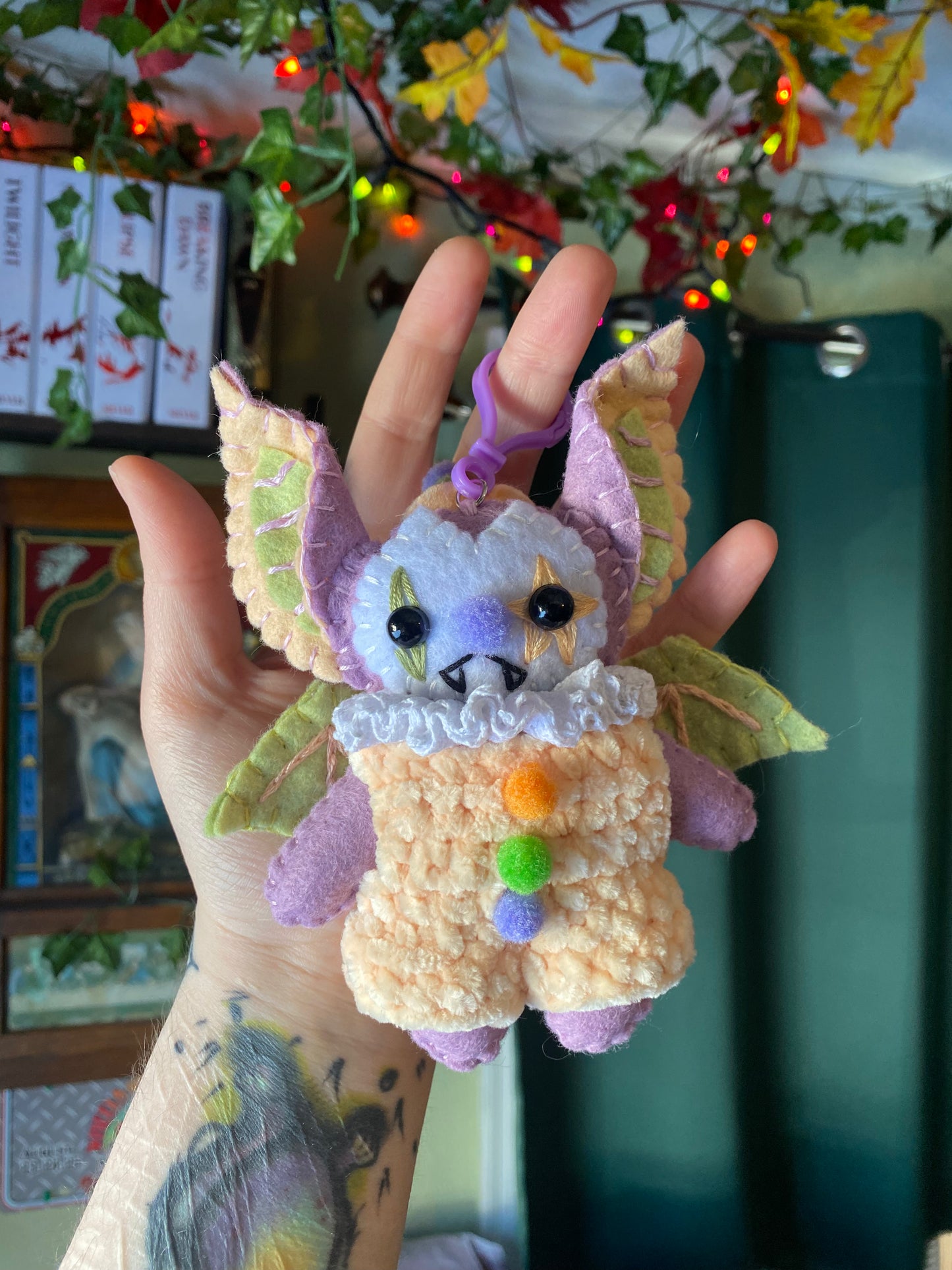 BAT BAG CLIP (pastel purple)