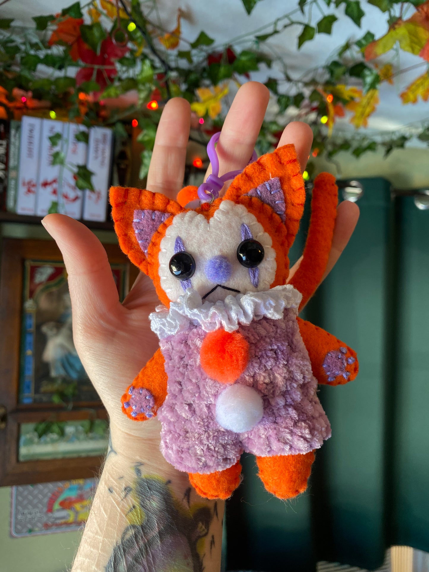 KITTY BAG CLIP (orange)